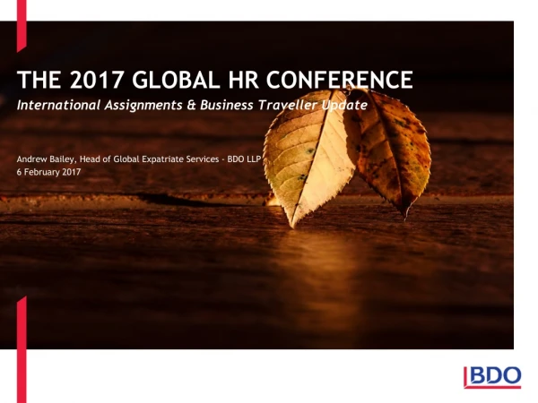 The 2017 Global HR conference