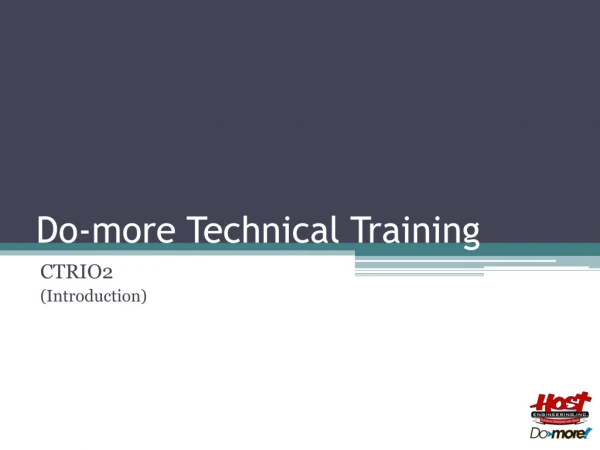 Do-more Technical Training