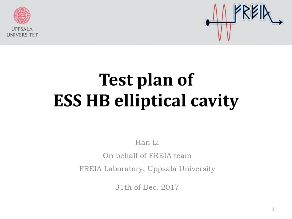 test plan of ess hb elliptical cavity