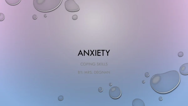 anxiety