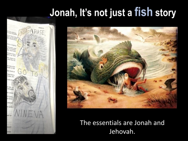 Jonah, It’s not just a fish story