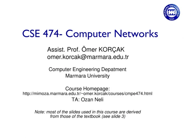 CSE 474- Computer Networks