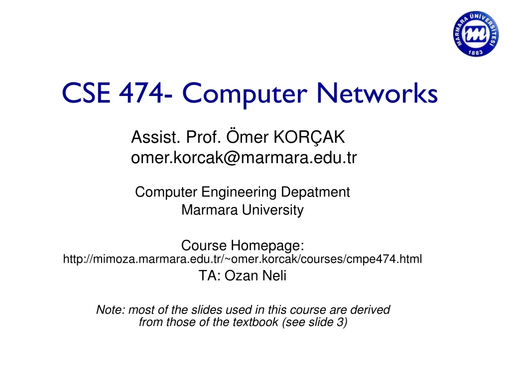 cse 474 computer networks