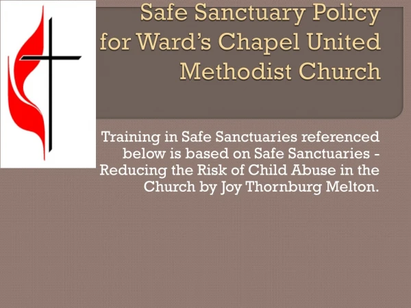 Safe Sanctuary Policy for Ward’s Chapel United Methodist Church