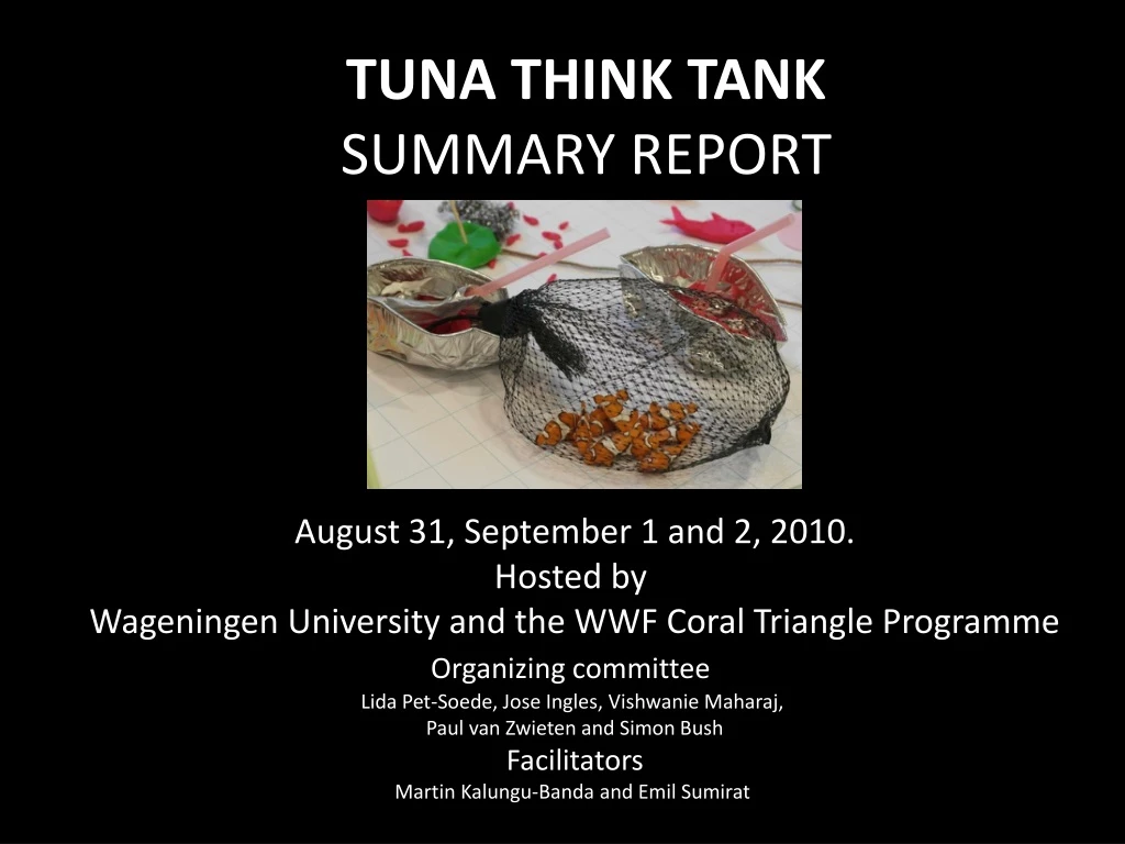 t una think tank summary report