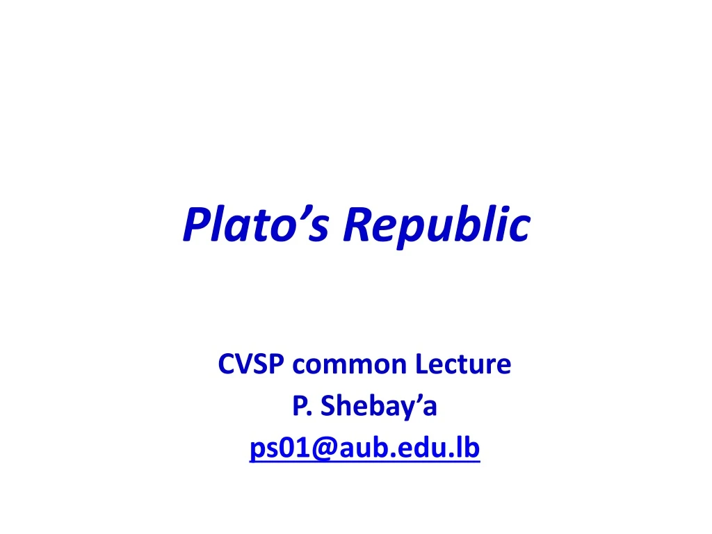 plato s republic