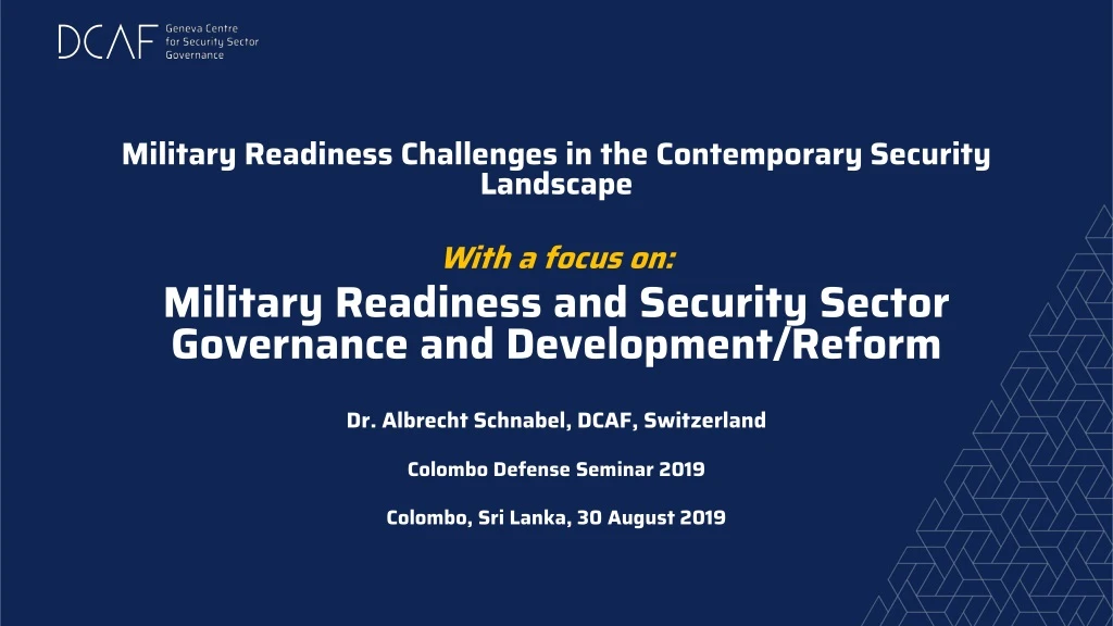 military readiness challenges in the contemporary