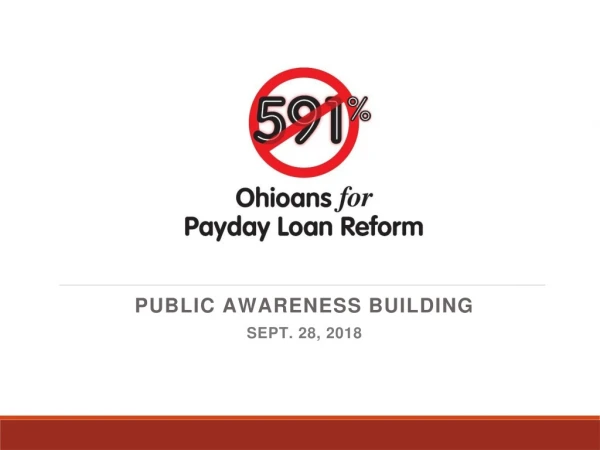 Public Awareness Building Sept. 28, 2018