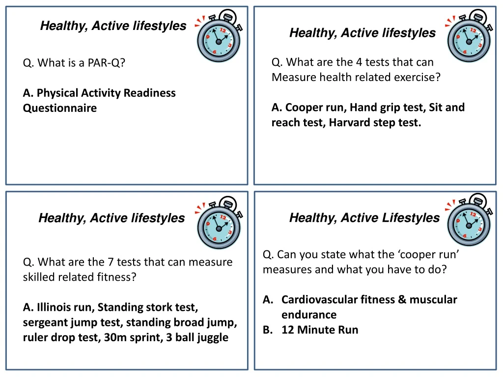 healthy active lifestyles