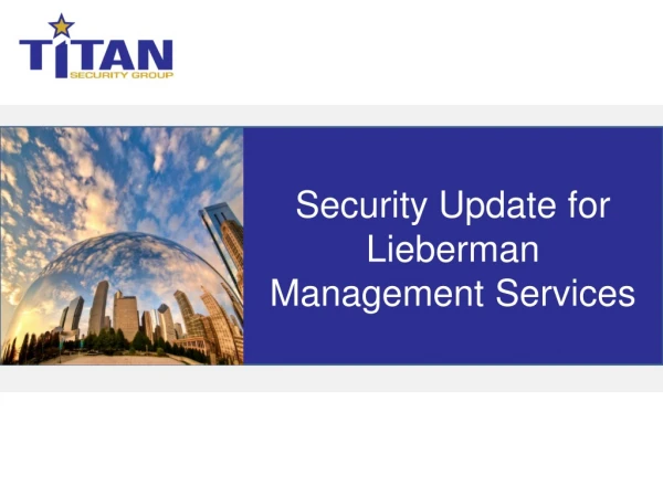 Security Update for Lieberman Management Services
