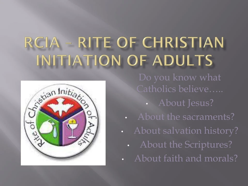 rcia rite of christian initiation of adults