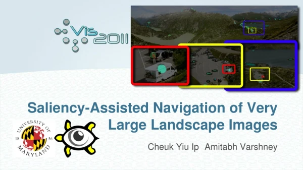Saliency-Assisted Navigation of Very Large Landscape Images