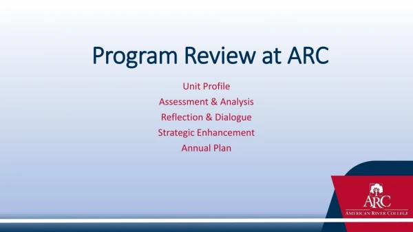 Program Review at ARC