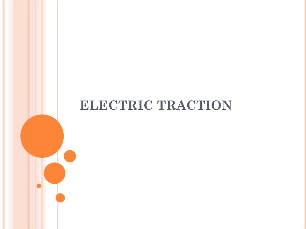 electric traction