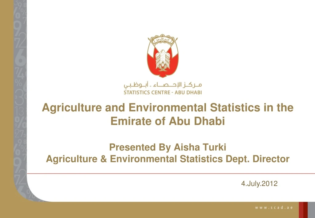 agriculture and environmental statistics
