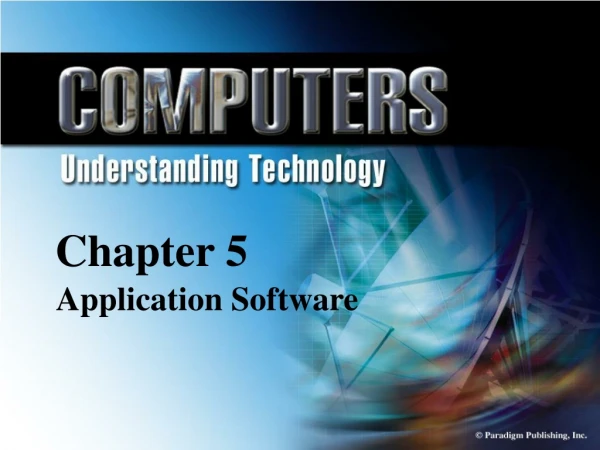 Chapter 5 Application Software