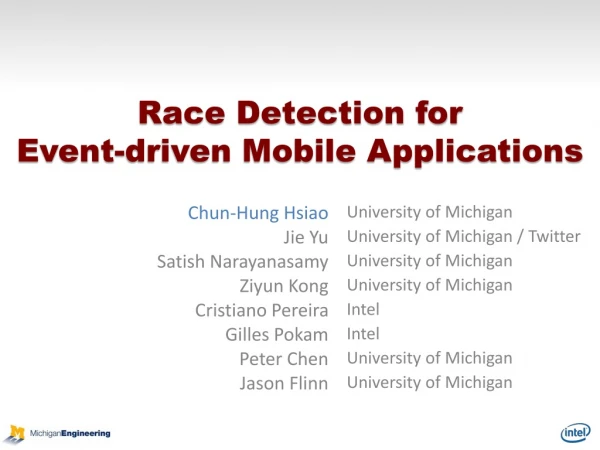 Race Detection for Event-driven Mobile Applications