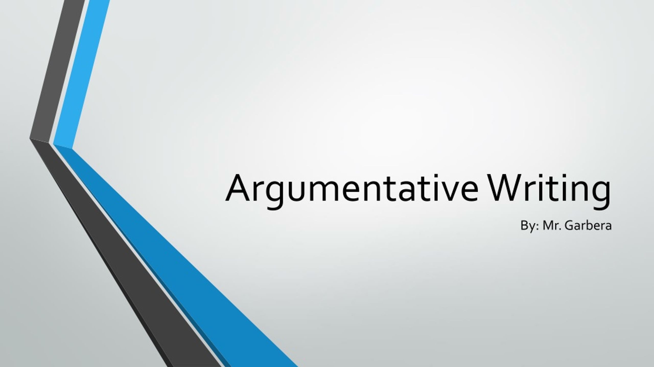 Persuasive Techniques in Argumentative Writing - slide 1