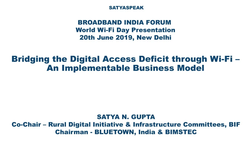 bridging the digital access deficit through wi fi an implementable business model