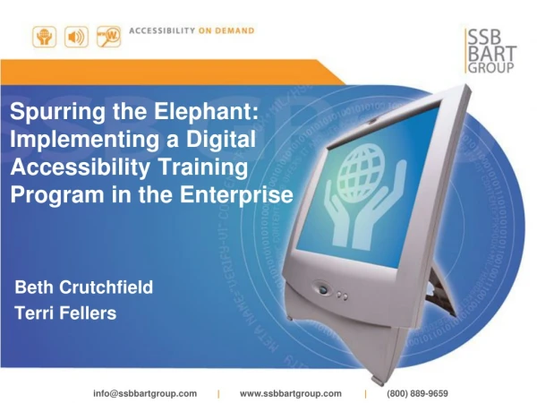 S purring the Elephant: Implementing a Digital Accessibility Training Program in the Enterprise
