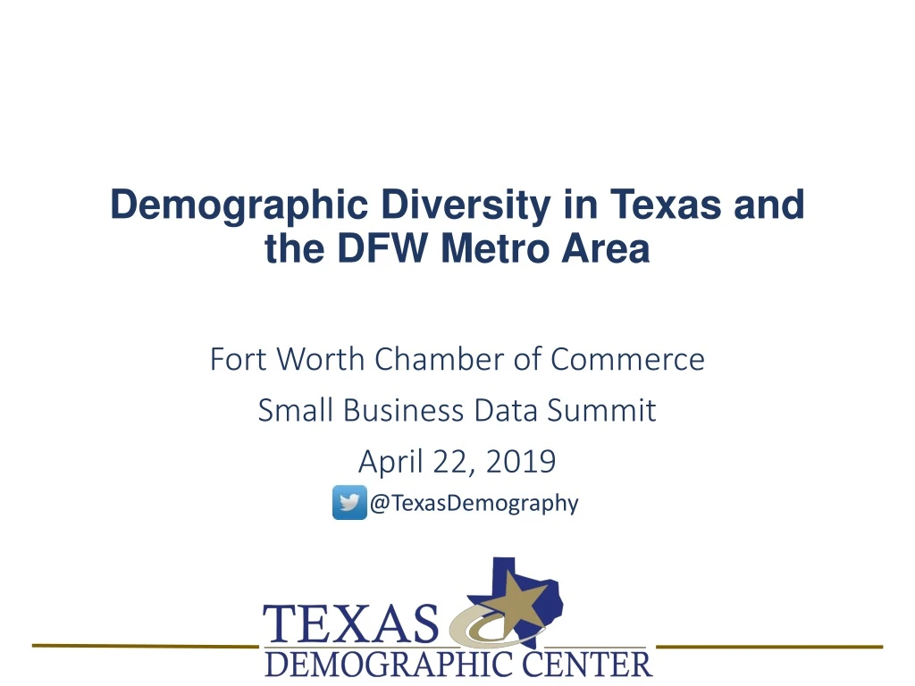 demographic diversity in texas and the dfw metro