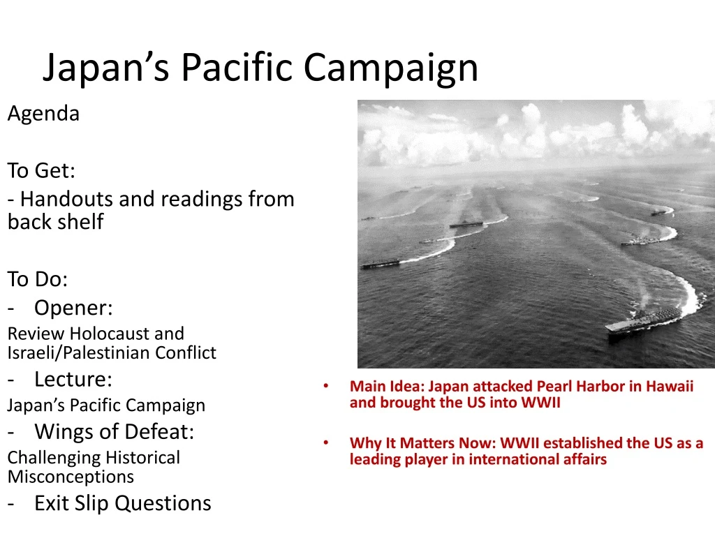 japan s pacific campaign