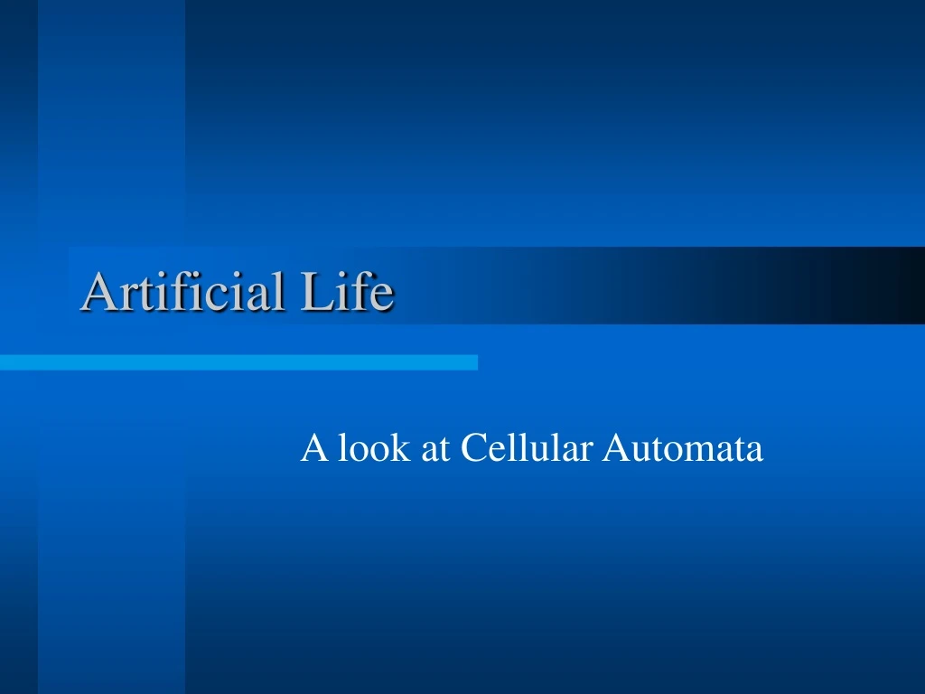 artificial life