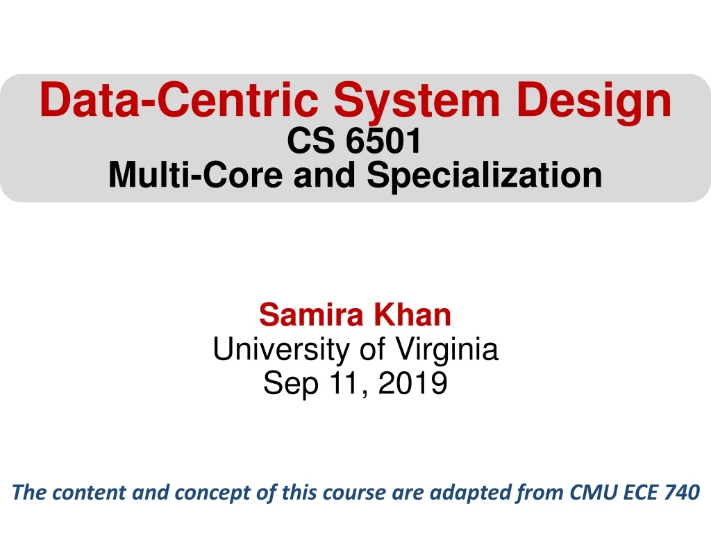 samira khan university of virginia sep 11 2019