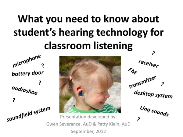 What you need to know about student’s hearing technology for classroom listening