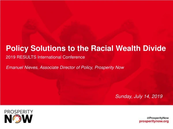 Policy Solutions to the Racial Wealth Divide