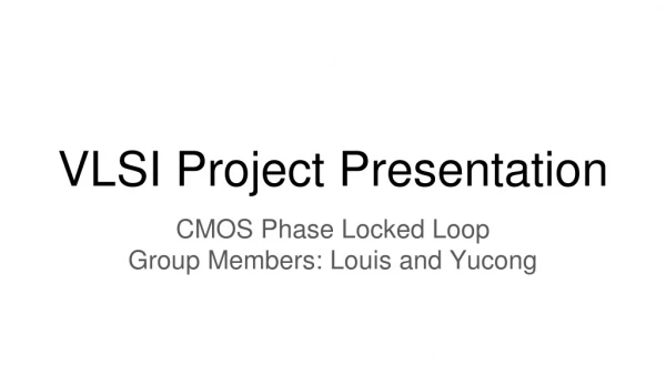 VLSI Project Presentation