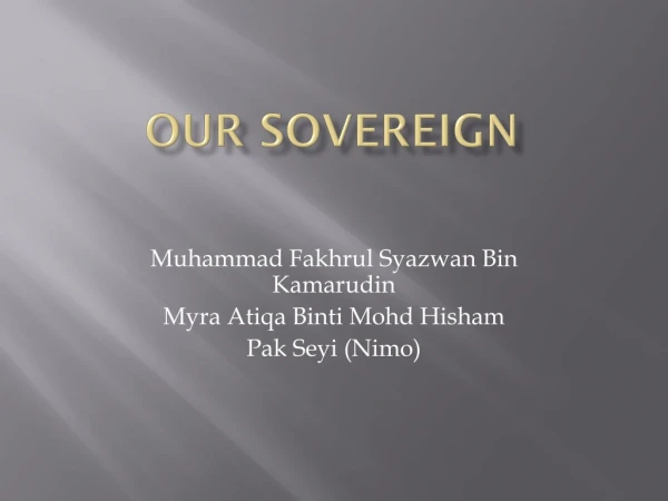 Our SOvereign