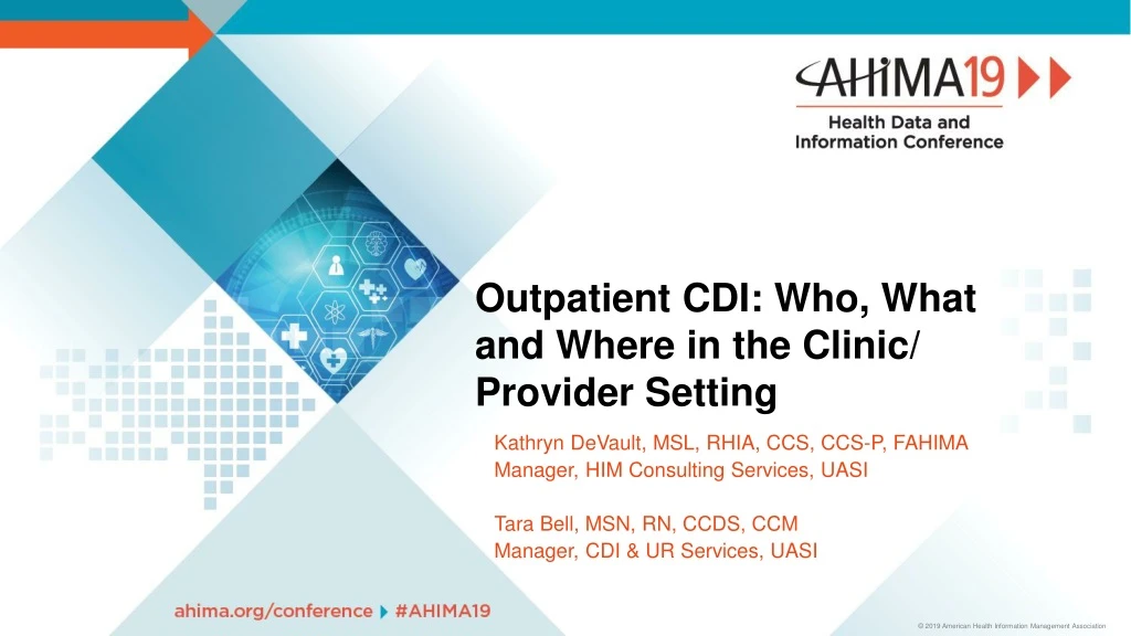 outpatient cdi who what and where in the clinic provider setting