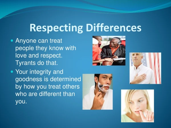 Respecting Differences