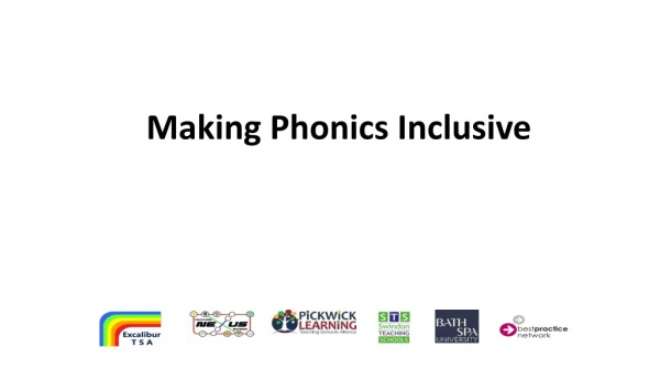 Making Phonics Inclusive