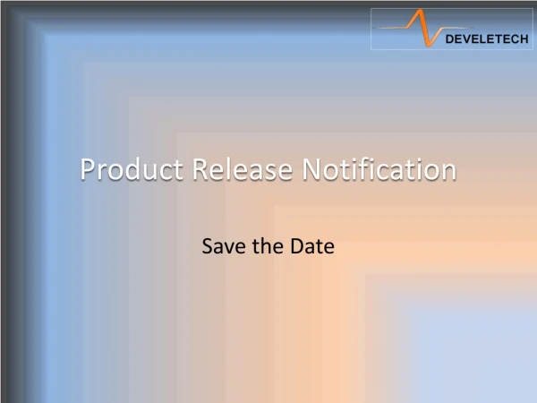 Product Release Notification