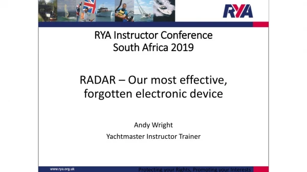 RYA Instructor Conference South Africa 2019