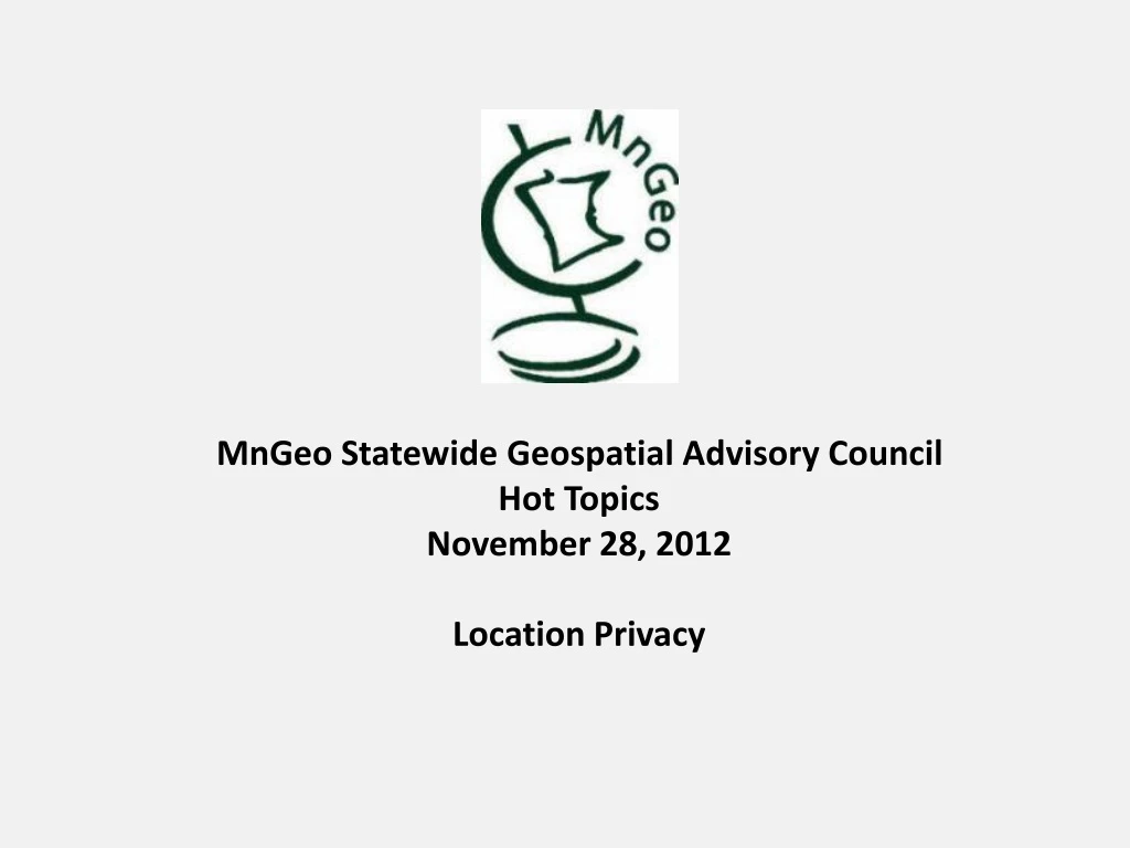 mngeo statewide geospatial advisory council