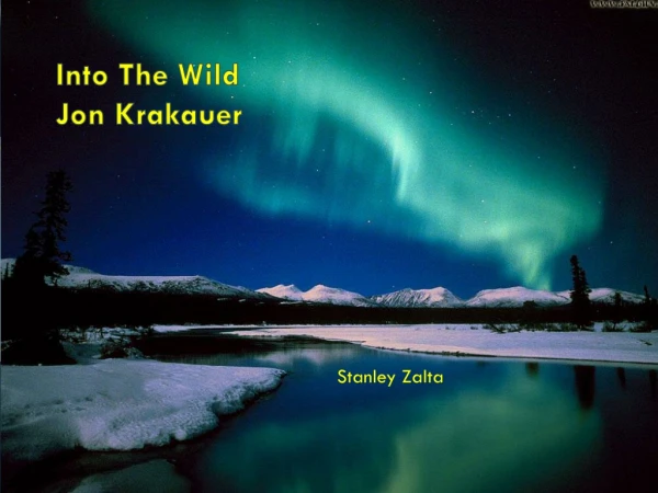 Into The Wild Jon Krakauer
