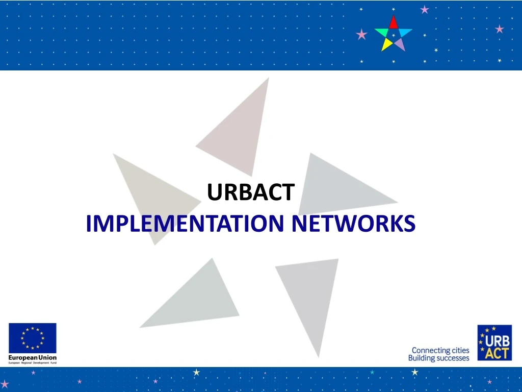 urbact implementation networks