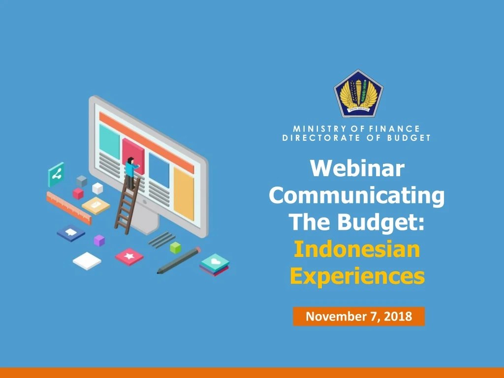 webinar communicating the budget indonesian experiences