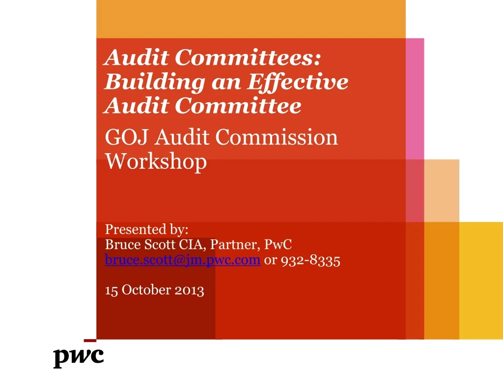 audit committees building an effective audit committee