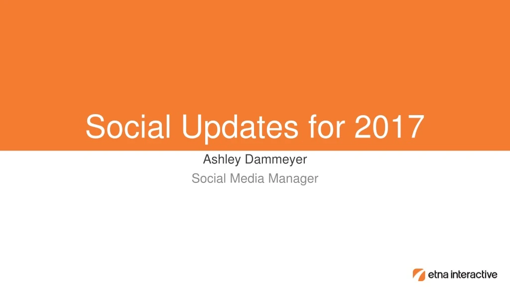 social updates for 2017