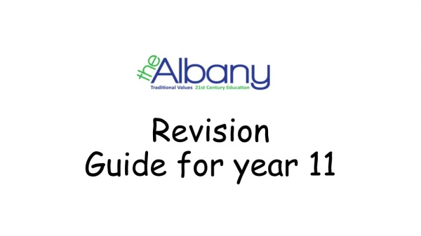 Revision Guide for year 11