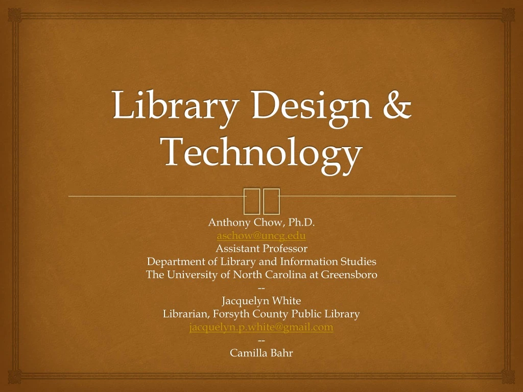 library design technology