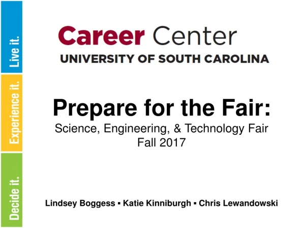 Prepare for the Fair: Science, Engineering, &amp; Technology Fair Fall 2017