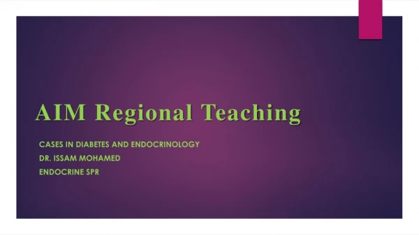 AIM Regional Teaching