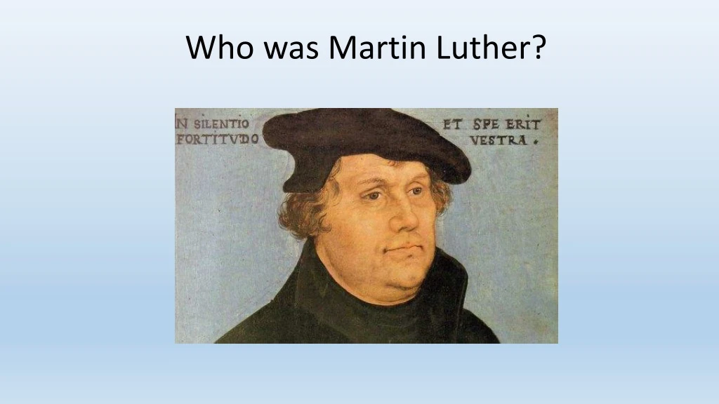 who was martin luther