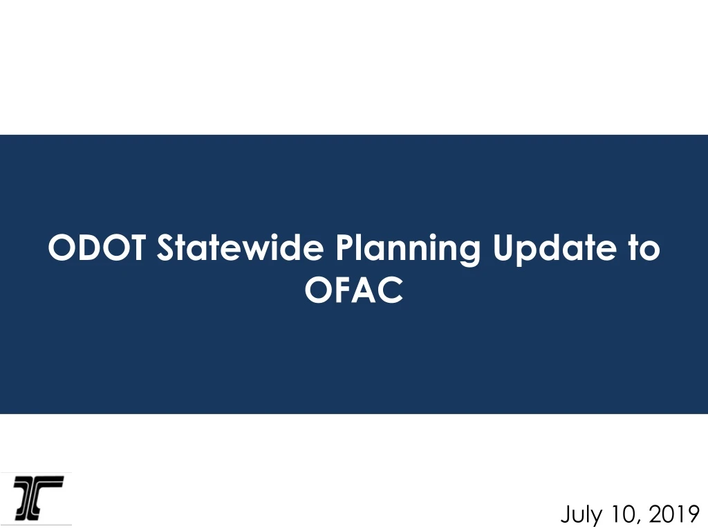 odot statewide planning update to ofac