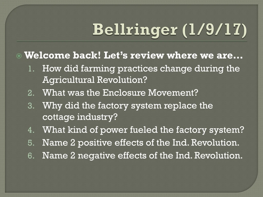 bellringer 1 9 17